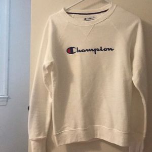 White champion sweatshirt unisex